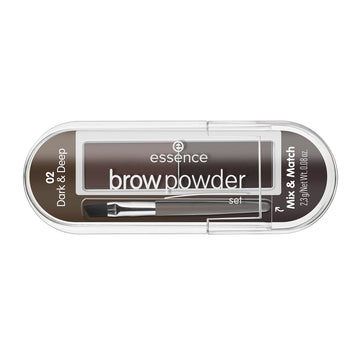 essence brow powder set 02 dark & deep 2,3g
